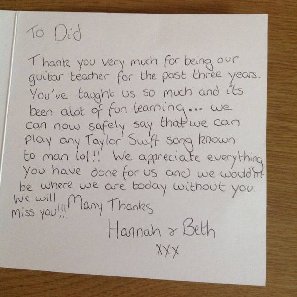 Testimonial by students Hannah and Beth